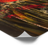 Vrouw in papaverveld - oorspronkelijke schilderkun poster (Hoek)