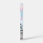 Vrouw in Parijs Eiffeltoren Aangepaste naam iPhone 15 Case (Linkerkant)