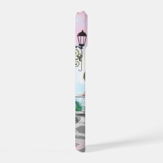 Vrouw in Parijs Eiffeltoren Aangepaste naam iPhone 15 Case (Rechterkant)