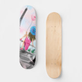 Vrouw in Parijs Eiffeltoren Skateboard (Voorkant)