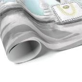 Vrouw in Parijs inpakpapier met Eiffeltoren (Rol Hoek)