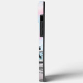 Vrouw in Parijs iPhone Case Eiffeltoren (Achterkant / Links)