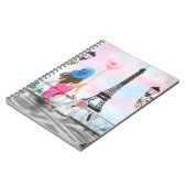 Vrouw in Parijs Notitieboek met Eiffeltoren (Linkerzijde)