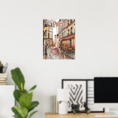Vrouw in Parijs Poster (Thuiskantoor)