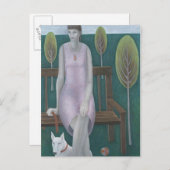 Vrouw in Park 2006 Briefkaart (Voorkant / Achterkant)