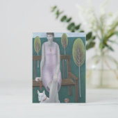 Vrouw in Park 2006 Briefkaart (Staand voorkant)