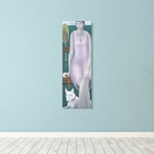 Vrouw in Park 2006 Canvas Afdruk (Insitu (Houten vloer))