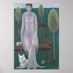 Vrouw in Park 2006 Poster
