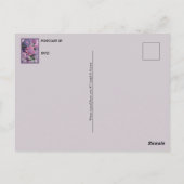 Vrouw in pastelbloemen, postkruising briefkaart (Achterkant)