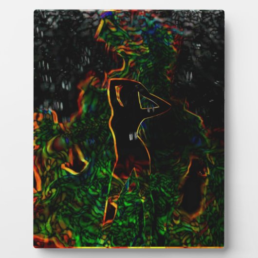 Vrouw in Peril Plaque Fotoplaat (Voorkant)