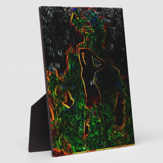 Vrouw in Peril Plaque Fotoplaat (Zijkant)