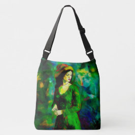 Vrouw in Pet Crossbody Tas