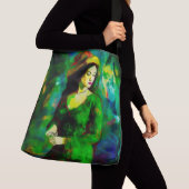 Vrouw in Pet Crossbody Tas (Dichtbij)