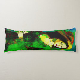 Vrouw in Pet Lichaamskussen