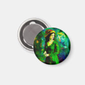 Vrouw in Pet Magneet (Voorkant / Achterkant)