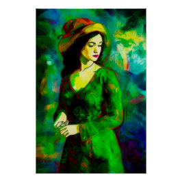 Vrouw in Pet Perfect Poster