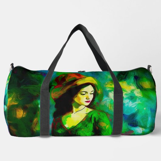 Vrouw in Pet Plunjezak (Voorkant)