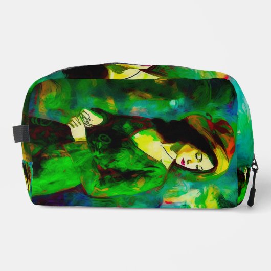 Vrouw in Pet Toilettasje (Voorkant)