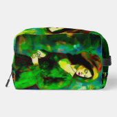 Vrouw in Pet Toilettasje (Achterkant)