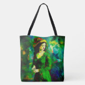 Vrouw in Pet Tote Bag (Achterkant)