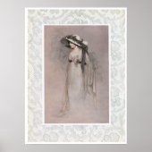 vrouw in Pet Victoriaans Poster (Voorkant)