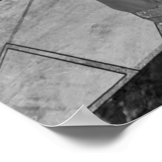 Vrouw in poster met hoge hakken (Hoek)