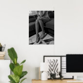 Vrouw in poster met hoge hakken (Thuiskantoor)