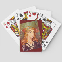 Vrouw in Repose Original Painting Deck of Cards