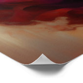 Vrouw in Rode Dress Poster (Hoek)