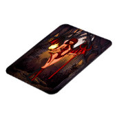 Vrouw in rood magneet (Linkerzijde)