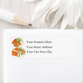  vrouw in rood Pet met Holly Etiket (Insitu)