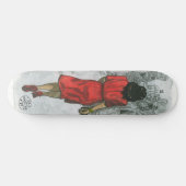 Vrouw in rood skateboard (Horizontaal)