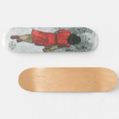 Vrouw in rood skateboard (Horizontaal)