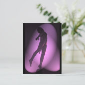 Vrouw in Roze Briefkaart (Staand voorkant)