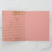  vrouw in roze jurk kaart (Binnen)