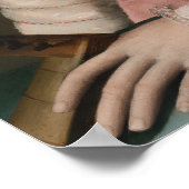 VROUW IN ROZE JURK Mode Theaterkostuum Poster (Hoek)