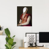 VROUW IN ROZE JURK Mode Theaterkostuum Poster (Thuiskantoor)