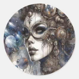 Vrouw in Ruimte stickers