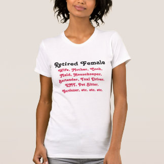Vrouw in ruste t-shirt