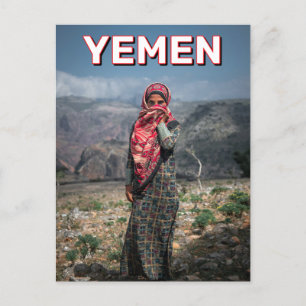 Vrouw in Socotra, Jemen Briefkaart