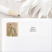 vrouw in Sophisticated Olive Rozen Dress Etiket (Insitu)