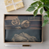 Vrouw in steen met boeken 4 Decoupage papier (Geschenk)