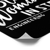 Vrouw in Stem Science Wiskunde Afrikaans Melanine Poster (Hoek)