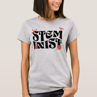Vrouw in Stem Steministische wetenschap Meisje T-shirt