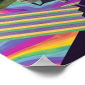 Vrouw in stoel psychedelisch Poster (Hoek)