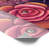 Vrouw in Sugar Skull Make-up Art Poster (Hoek)