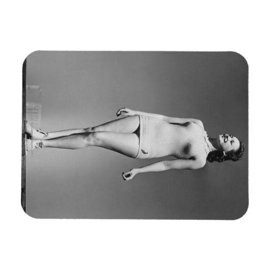 Vrouw in Swimsuit Magneet (Horizontaal)