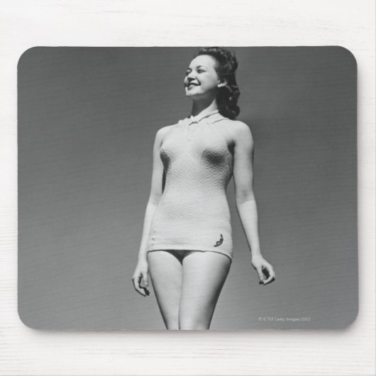 Vrouw in Swimsuit Muismat (Voorkant)