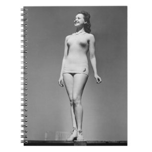 Vrouw in Swimsuit Notitieboek