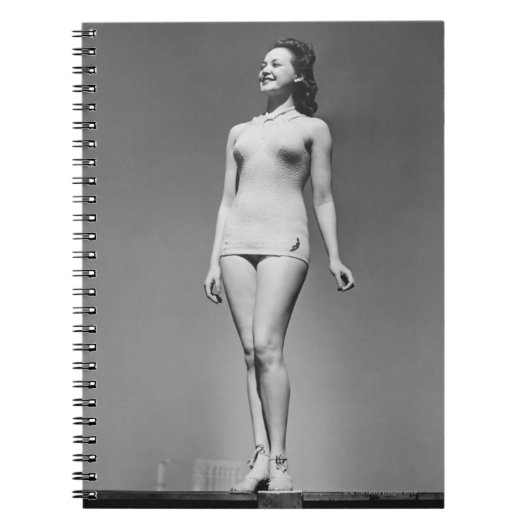 Vrouw in Swimsuit Notitieboek (Voorkant)
